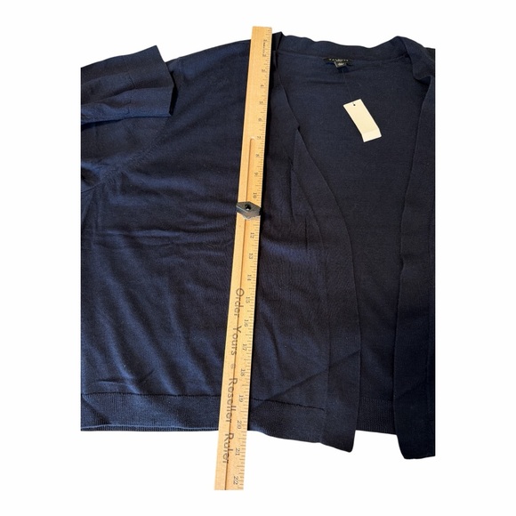Talbots Open Front Navy Blue Cotton/Modal Cardigan NWT Size 3XL Coastal R1 - Picture 4 of 4